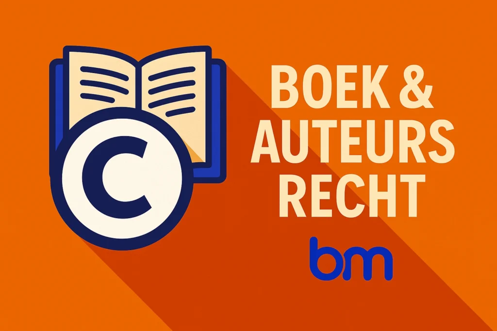 afbeelding thema boek, auteur en auteursrecht, met logo Boekenmakers