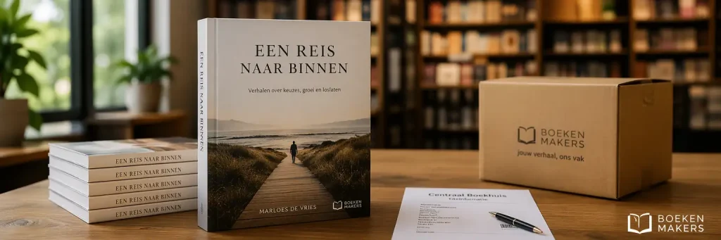 Professioneel gedrukt boek klaar voor verkoop en distributie in de boekhandel